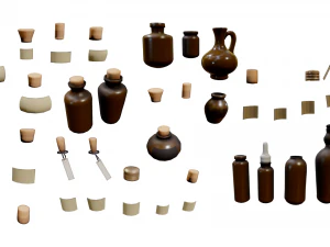 Potion Pack - 12 in 1 3D Model