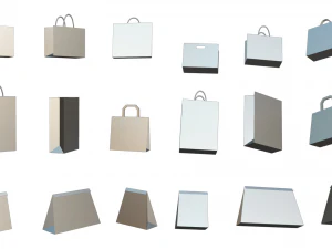 Paper Bag Pack - 9 in 1 3D Model