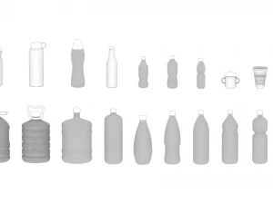 Bottle Pack - 20 in 1 3D Model