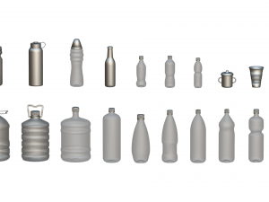 Bottle Pack - 20 in 1 3D Model