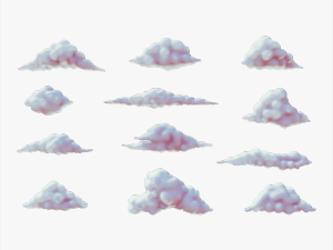 Clouds Pack - 12 in 1 3D 모델
