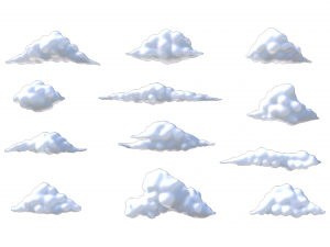 Clouds Pack - 12 in 1 Modello 3D