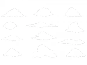 Pacchetto Nuvole - 12 in 1 Modello 3D