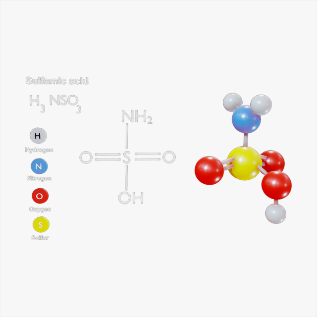 Sulfamic Acid 3D 模型 .c4d .max .obj .3ds .fbx .stl .blend 
