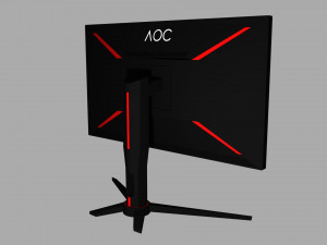 monitor aoc Modelo 3D