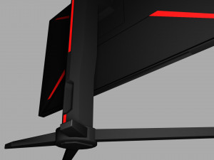 monitor aoc Modelo 3D
