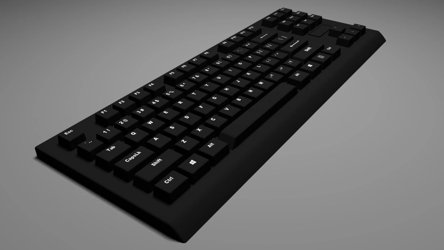 keyboard 3D Model .c4d .max .obj .3ds .fbx .stl .blend 