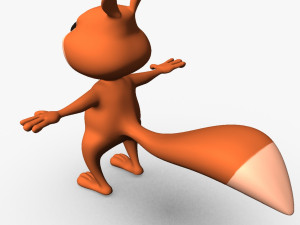 cartoon squirrel Modello 3D