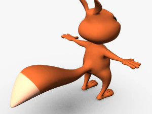 cartoon squirrel 3D Model