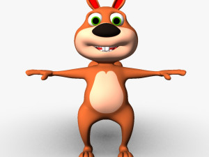 cartoon squirrel Modello 3D