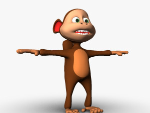 cartoon monkey 3D 모델