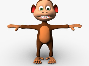 cartoon monkey Model 3D