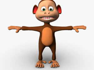 cartoon monkey 3D Model