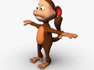 cartoon monkey Model 3D