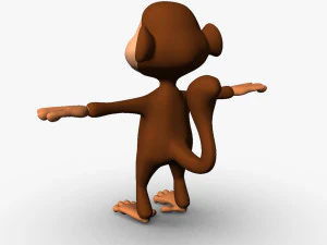 cartoon monkey 3D Model