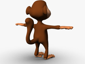 cartoon monkey Model 3D