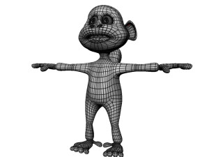 cartoon monkey Model 3D