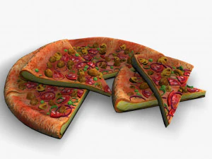 pizza Modelo 3D