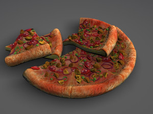 pizza Modèle 3D