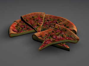pizza Modèle 3D