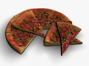 pizza Modèle 3D
