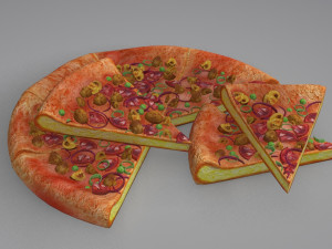 pizza Modèle 3D