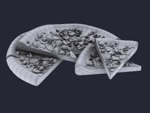 pizza Modèle 3D