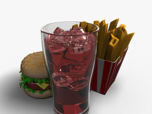fast food 3d 3D Model