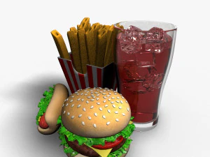 fast food 3d 3D Model