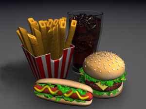 fast food 3d 3D Model
