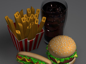 fast food 3d 3D Model