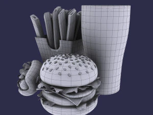fast food 3d 3D Model