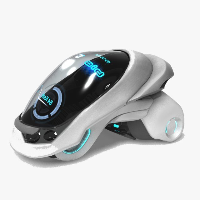 futuristic vehicle bio i 1200 3D 模型 .c4d .max .obj .3ds .fbx .stl .blend 