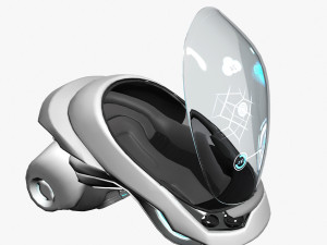 futuristic vehicle bio i 1200 3D 模型