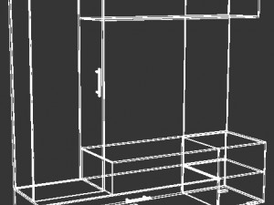 arm&aacute;rio de parede Modelo 3D