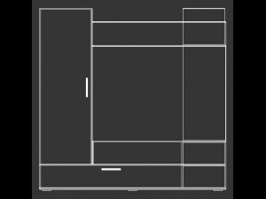 arm&aacute;rio de parede Modelo 3D