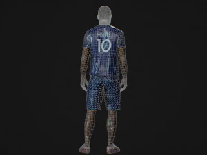 Kylian Mbappe Renderable 3D Model