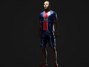 Kylian Mbappe Renderable 3D Model