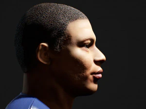 Kylian Mbappe Renderable 3D Model