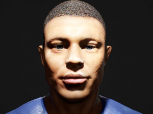 Kylian Mbappe Renderable Modelo 3D