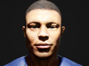 Kylian Mbappe Renderable 3D Model
