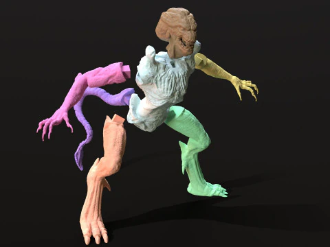Pumpkinhead Printable STL three poses 3D Print Model