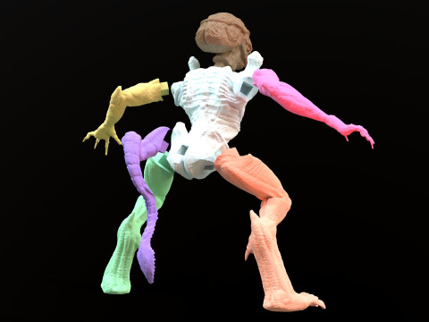 Pumpkinhead Printable Model Cetak 3D