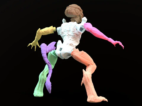 Pumpkinhead Printable STL three poses 3D Print Model