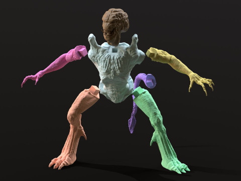 Pumpkinhead Printable Model Cetak 3D