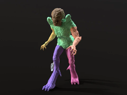 Pumpkinhead Printable STL three poses 3D Print Model