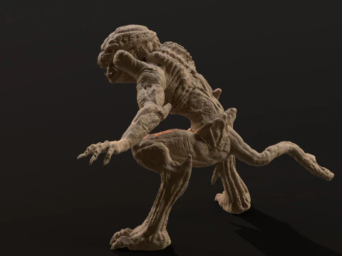 Pumpkinhead Printable STL three poses 3D Print Model