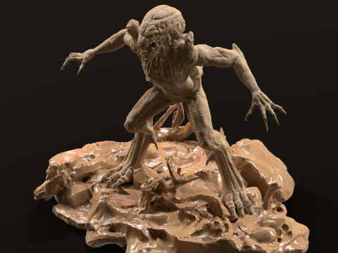 Pumpkinhead Printable Model Cetak 3D