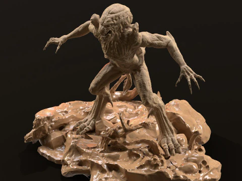 Pumpkinhead Printable STL three poses 3D Print Model