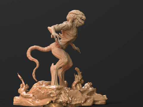 Pumpkinhead Printable STL three poses 3D Print Model